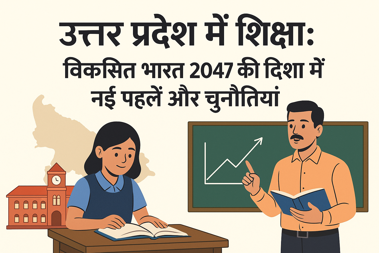 उत्तर प्रदेश में शिक्षा: विकसित भारत 2047 की दिशा में नई पहलें और चुनौतियां